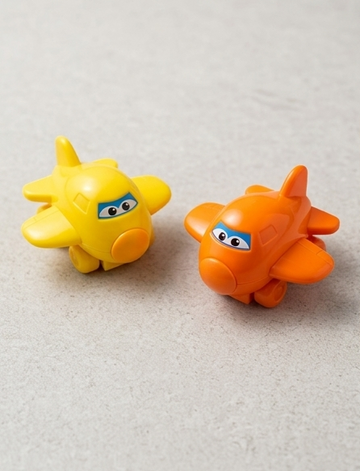 Mini Cartoon Airplane Toy for Kids | Friction Push & Go Plane