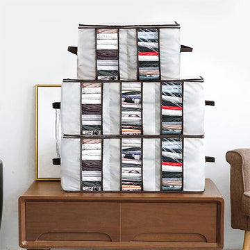 Oxford Clothes Storage Bag Pack of 3