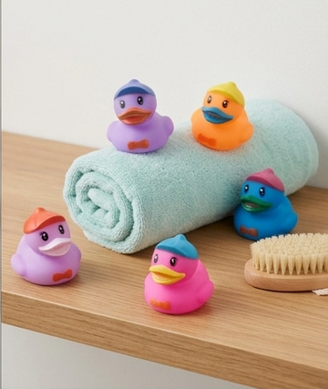 Soft Floating Rubber Ducks for Kids Bath Time