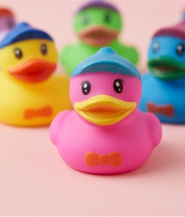 Soft Floating Rubber Ducks for Kids Bath Time